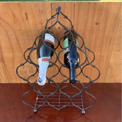 Metal Frame Wine Rack