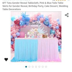 Table Cloth Gender reveal