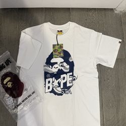 White bape shirt  size small
