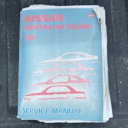 Factory Repair Manual For 91 Nissan Sentra 