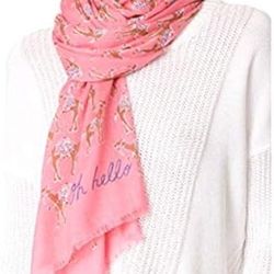 Kate Spade March Camel Rectangular Scarf, Pink
