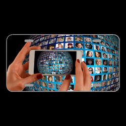 License Plate Novelty Car Front Smartphone Hand Photomontage Faces