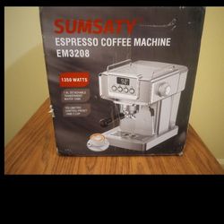 SUMSATY Espresso Machine, Stainless Steel Espresso Machine