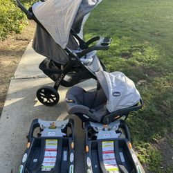 Car seat Stroller Combo Chicco Bravo trio