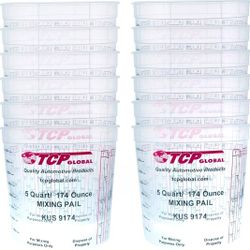 Lot Of 12,TCP 5 Quart/174 Ounce Mixing Cup, KUS 9174