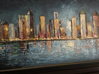 Canvas Painting Blue