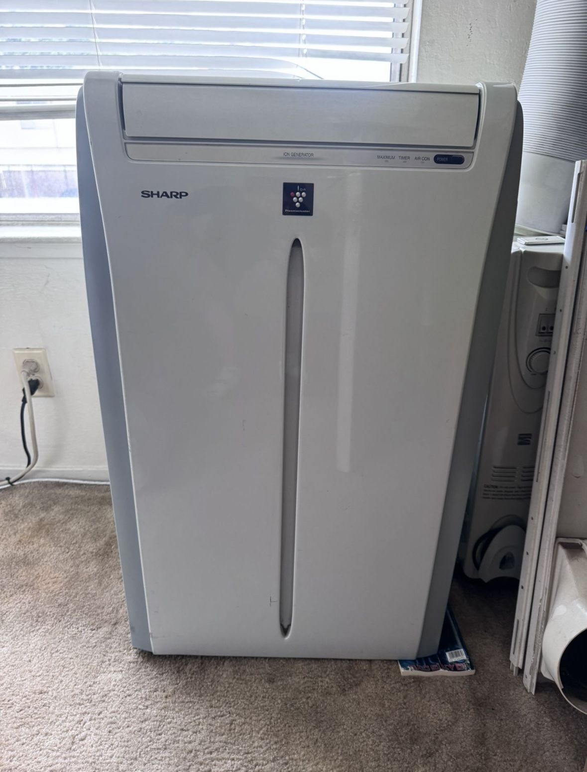 Sharp Portable Air Conditioner and Ion Generator With Remote Control Model CV-2P10SC