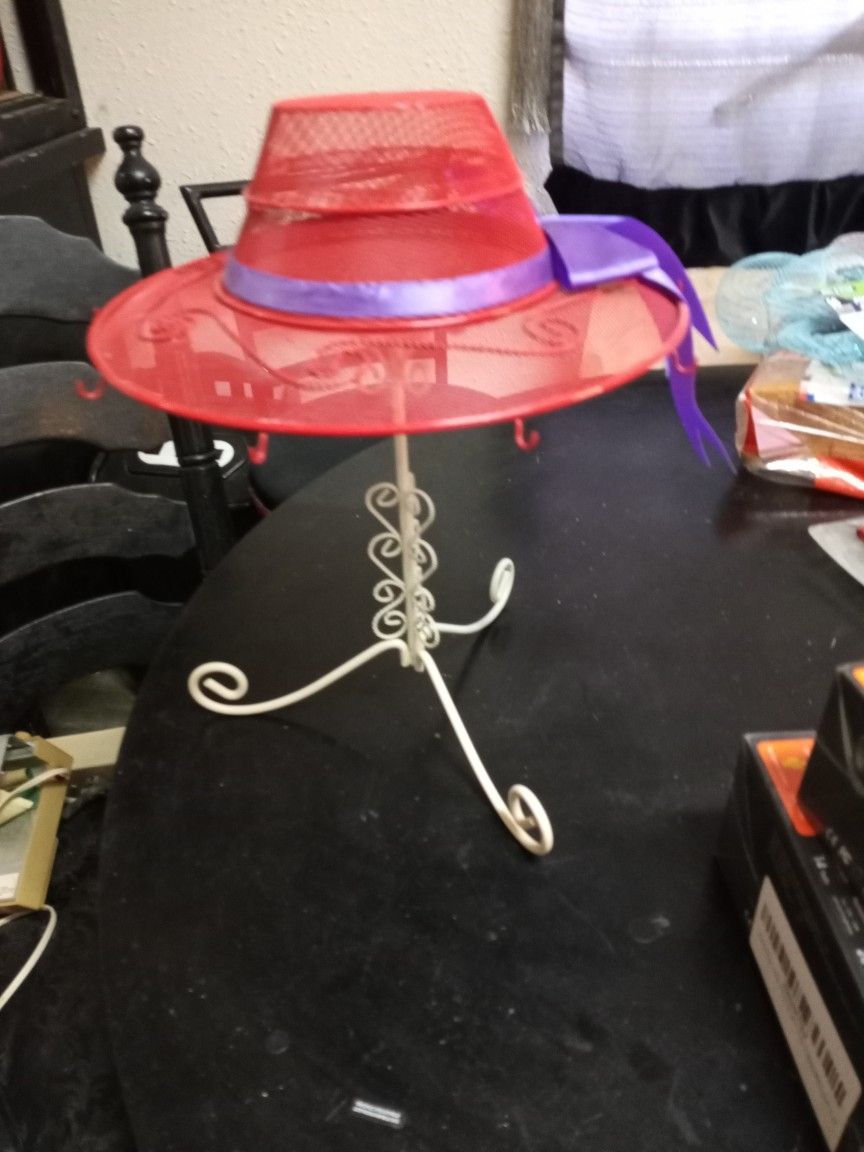 Red Hat Stand  Jewelry Holder