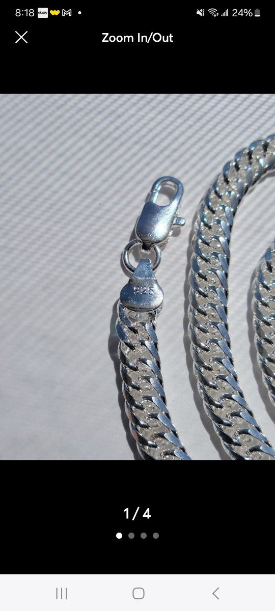 ☆ 925 Sterling Silver Double Miami Cuban Link Necklace Chain 20" (5mm)
heavy ☆