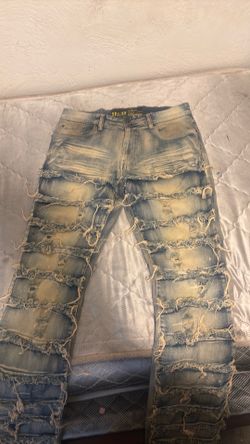 Stacked jeans mens