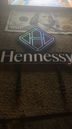 Hennessy Cognac led bar sign