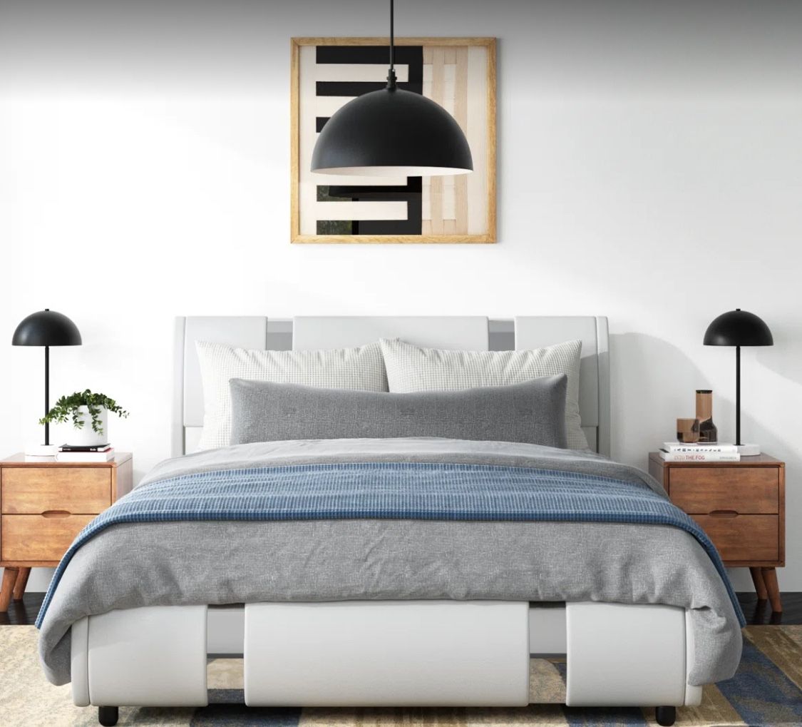 King Bed Frame White