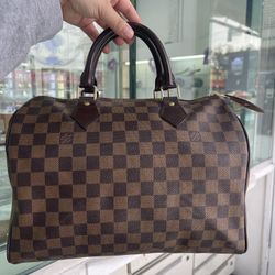 Louis Vuitton Damier Ebene Speedy 30 Handbag