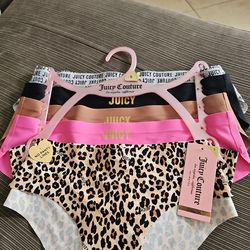 Juicy Couture 5-pack of seamless or "no panty line" intimates.  New