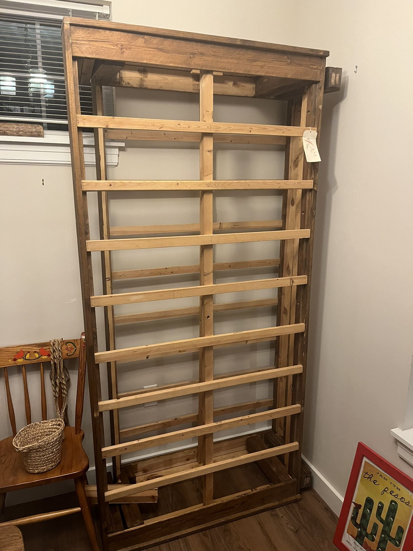 King or 2 twin wooden bed frames for sale! 