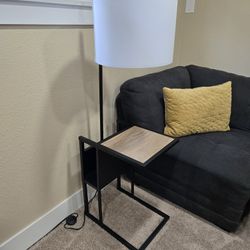 Side Table with Lamp