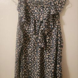 7th Avenue Design Studio Blue Floral Blouse For Women Size Medium