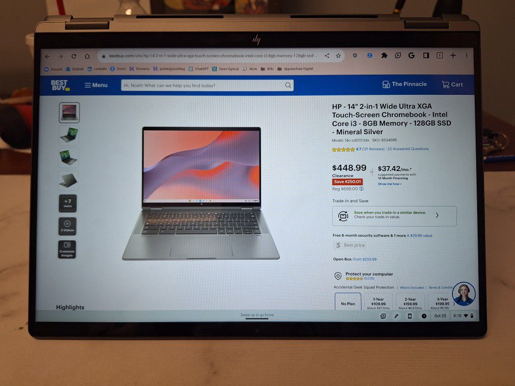 HP x360 Chromebook 