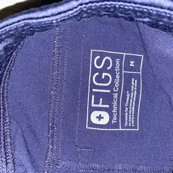 Men’s size Medium navy blue figs scrub pants