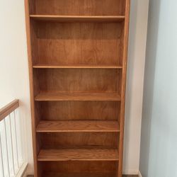 Solid Oak Bookshelves 7ft X 2ft X1 Ft