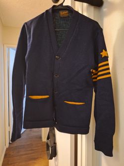 Rare Find Letterman Knitted Jkt.