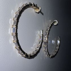 Crystal Hoop Earrings