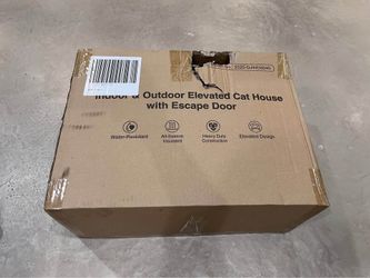 Brand New Weatherproof Heated Cat House for Outdoor in Winter, Heated Cat Bed Kitty Shelter Camo