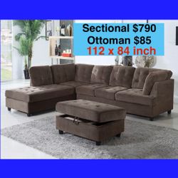 🌟Free Delivery—Brand New Sofa, Couch, Sectional 