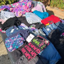 Children Clothes Adult Clothes Glass Tank And Twin Size Bed