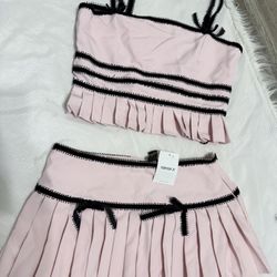 Conjunto De 2 Piezas De Mujer Forever 21 La Blusa Es M Y La Falda S Es Nuevo 