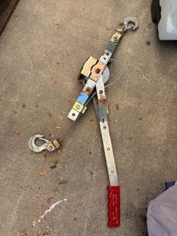 Maasdam Pow’R-Pull 1-Ton Cable Come-Along, Model 144S-6, Used.