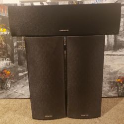 onkyo 3 piece satellite speakers
