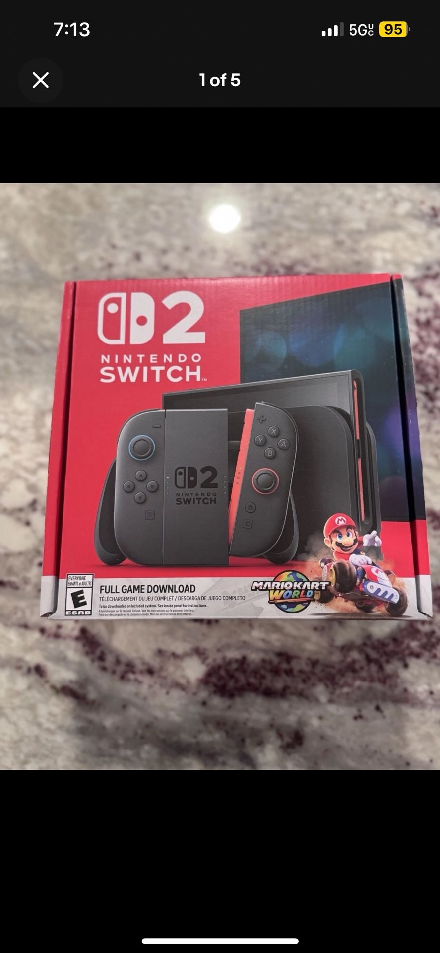 Nintendo Switch 2 Console + Mario Kart World Game Bundle | In Hand Fast Shipping