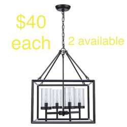 Hampton Bay Lainey 4-Light Bronze Chandelier Light Fixture with Clear Glass Shades