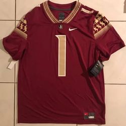 Large Nike Florida State Seminoles Football Game Jersey #1 (New)