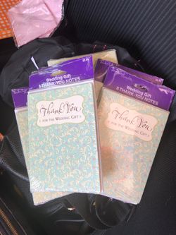 Wedding gift thank you cards