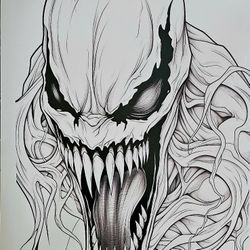 Venom Decal Vinyl Mural, Poster, Print, Or Static Cling