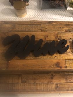 Coffee hand writing decor