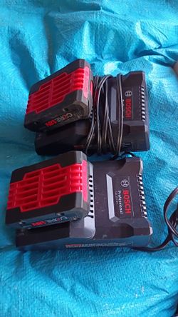 Bosch batteries and chargers