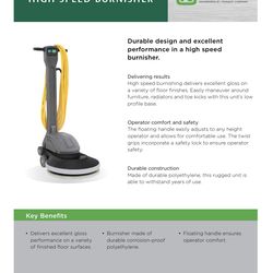 High Speed Burnisher (BR-1600-NDC)