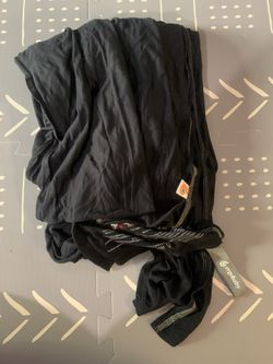 Ergobaby Aura Baby Carrier Wrap for Newborn to Toddler (8-25 Pounds), Pure Black