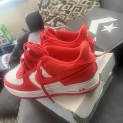 Red & White Air Force Ones