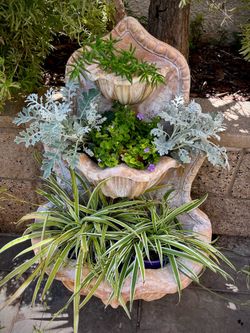 Outdoor Solid Wall Fountain OR Planter