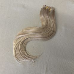 16” Human Hair Blonde Weft 