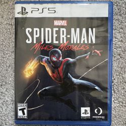 Playstation 5 PS5 Spiderman Miles Morales Video Game Used