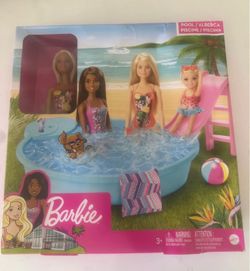 Barbie doll with swimming pool