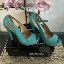 Blue High Heels, Size 7