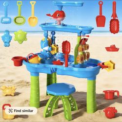 Kids Sand Water Table 4-Tier Sand And Water Play Table 
