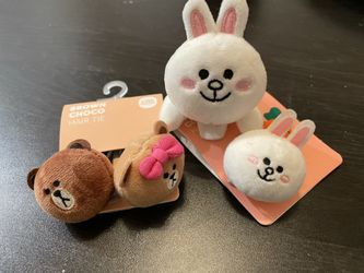 Line Friends Hair Tie & Hair Clip