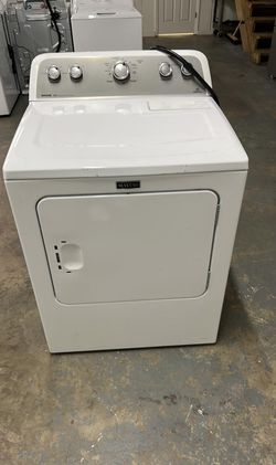 Maytag Electric Dryer – Auto Dry + Wrinkle Control, White